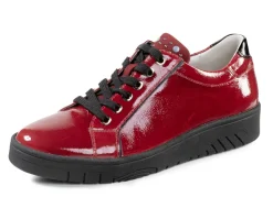 Waldläufer Schnürschuh aus weichem Knautschlackleder