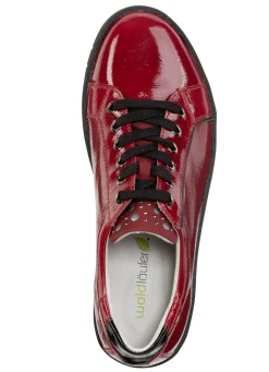 Waldläufer Schnürschuh aus weichem Knautschlackleder