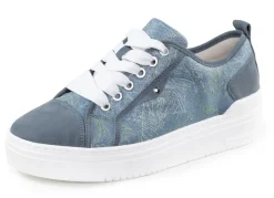 Waldläufer Schnür-Sneaker mit verspieltem Druck