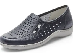 Waldläufer Slipper mit Leder-Massagefußbett