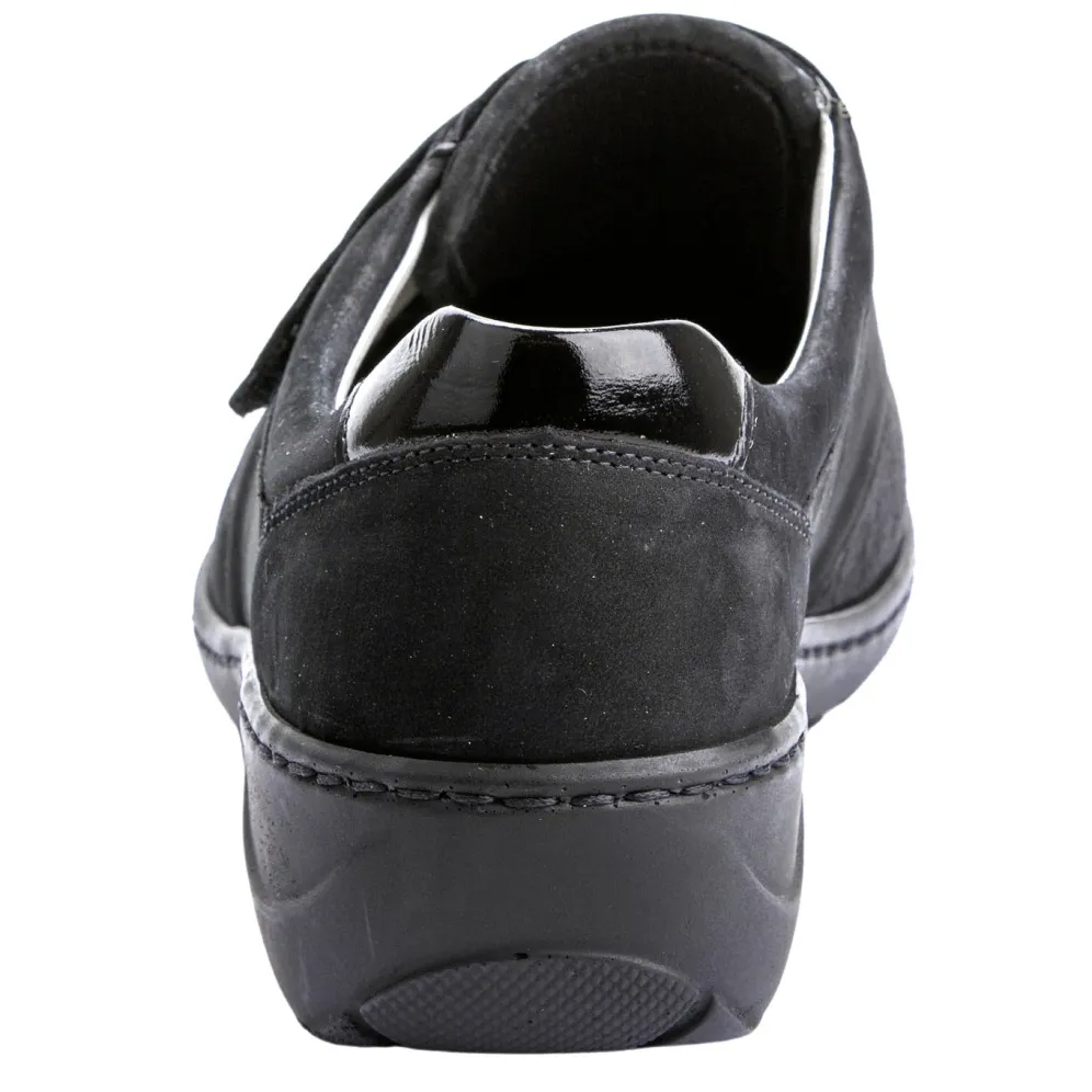 Waldläufer Slipper mit Stretchmaterial im Ballenbereich