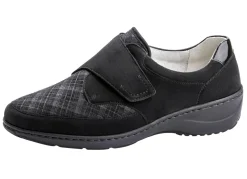 Waldläufer Slipper mit Stretchmaterial im Ballenbereich