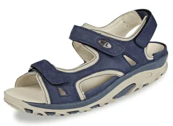 Waldläufer, sportliche Damen-Sandalen, Weite H, mit herausnehmbarem Fußbett