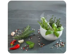 Wandblende aus Glas, Kräuterküche