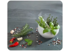 Wandblende aus Glas, Kräuterküche