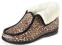 Warme Damen-Hausschuhe, Weite H, mit Wolle