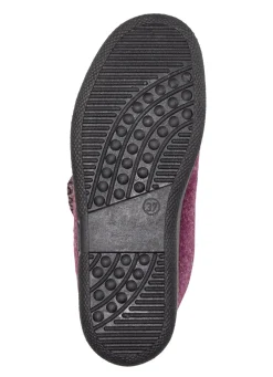 Warme Damen-Hausschuhe, Weite H, mit Klettverschluss