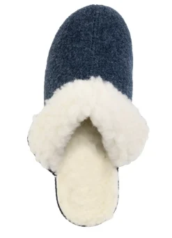 Warme Damen-Hausschuhe, Weite H, mit Wolle