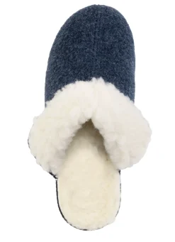 Warme Damen-Hausschuhe, Weite H, mit Wolle