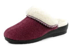 Warme Damen-Hausschuhe, Weite H, mit Wolle