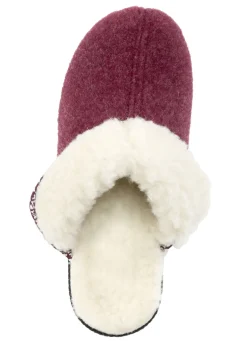 Warme Damen-Hausschuhe, Weite H, mit Wolle