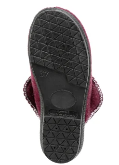 Warme Damen-Hausschuhe, Weite H, mit Wolle