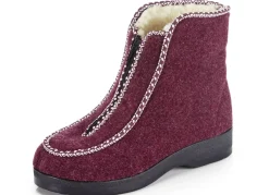 Warme Damen-Hausschuhe, Weite H, mit Reißverschluss