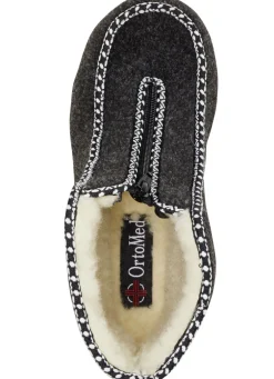 Warme Damen-Hausschuhe, Weite H, mit Reißverschluss