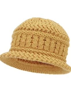 Warmer Damen-Hut, mit Rundum-Gummizug