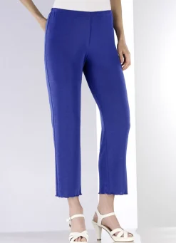 Weich fließende, 7/8-lange Hose