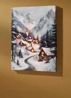 Weihnachtliches LED-Bild