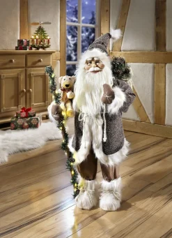 Weihnachtsmann mit Beleuchtung