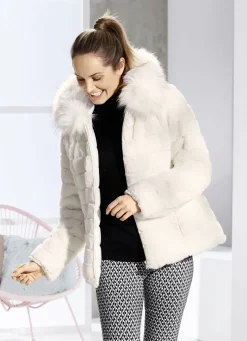 Wendejacke mit fester Kapuze