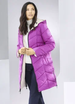 Wende-Kurzmantel mit fester Kapuze