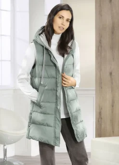 Weste mit fester Kapuze