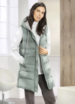 Weste mit fester Kapuze