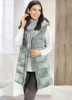 Weste mit fester Kapuze