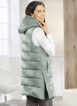 Weste mit fester Kapuze