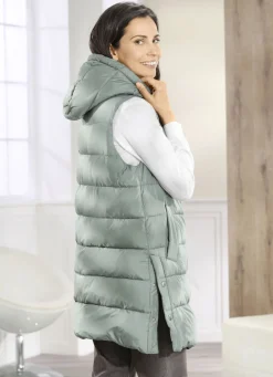 Weste mit fester Kapuze