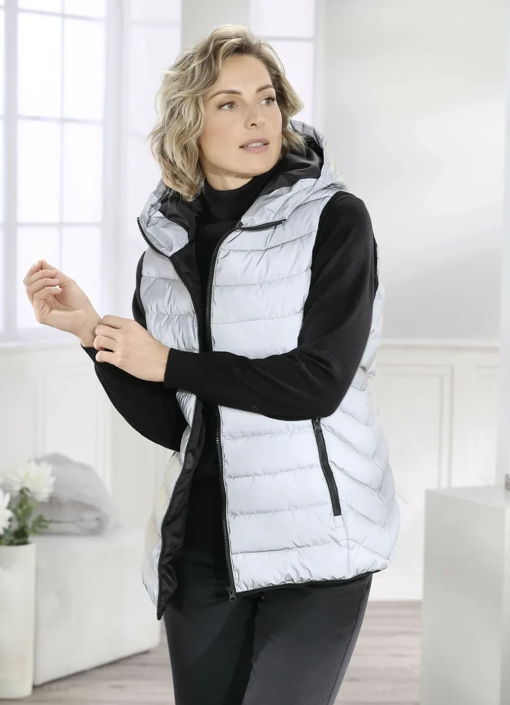 Weste mit reflektierender Beschichtung