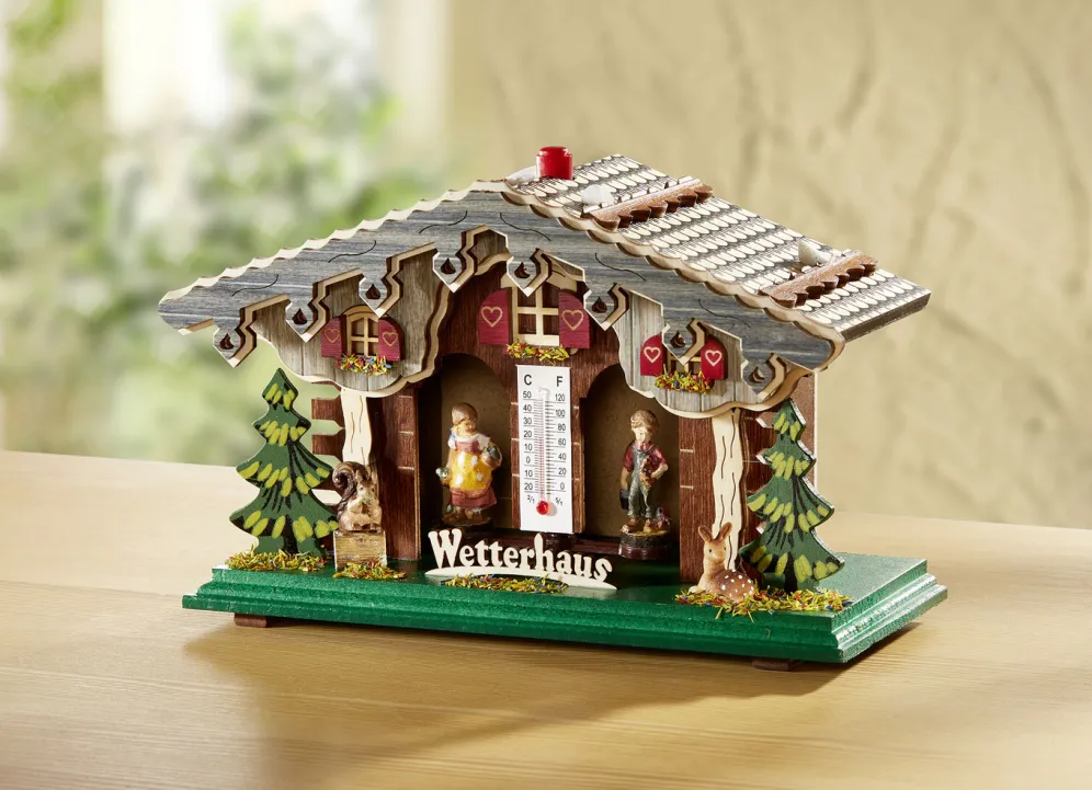 Wetterhaus mit Thermometer
