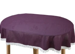 Wind- und wetterfeste Gartentischdecke mit Fransenabschluss