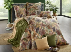 Wohndecke und Kissenbezug in toller Strickoptik