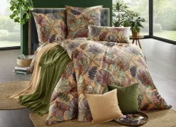 Wohndecke und Kissenbezug in toller Strickoptik