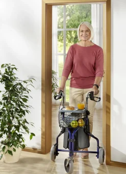 Wohnungs-Rollator mit anatomisch geformten Handgriffen
