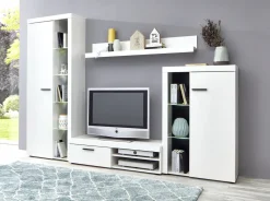 Wohnwand mit LED-Beleuchtung