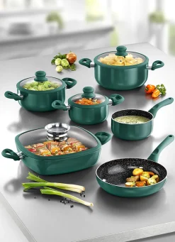 XXL-Topf-Set, 10-teilig, mit Antihaft-Keramikbeschichtung