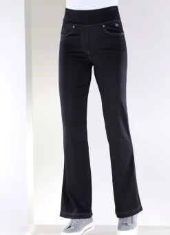 Yoga-Jeans mit ausgestellter Fußweite