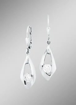 Zauberhafte Ohrringe mit synth. Zirkonia