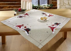 Zauberhafte Tisch- und Raumdekoration mit Schneemann-Motiven