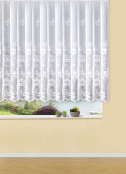 Zauberhafter Blumenfenster-Store in Jacquard-Qualität