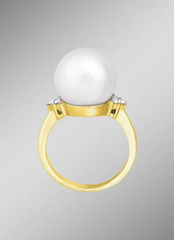 Zauberhafter Damenring mit Südsee-Perle