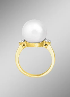 Zauberhafter Damenring mit Südsee-Perle