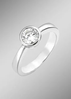 Zauberhafter Damenring mit synth. Zirkonia