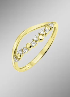 Zeitlose Eleganz: Damenring mit synth. Zirkonia