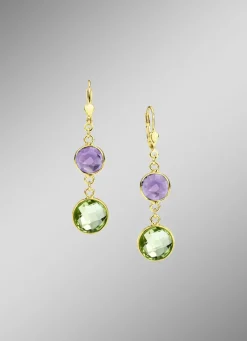 Zeitlose Eleganz: Ohrringe mit bunten Quarzen