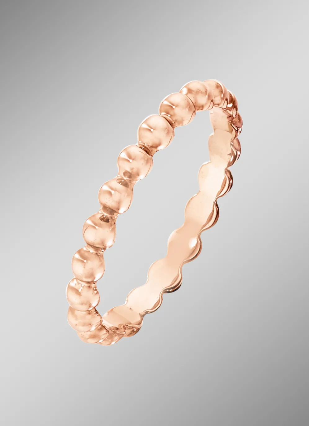 Zeitloser Damenring in Rotgold