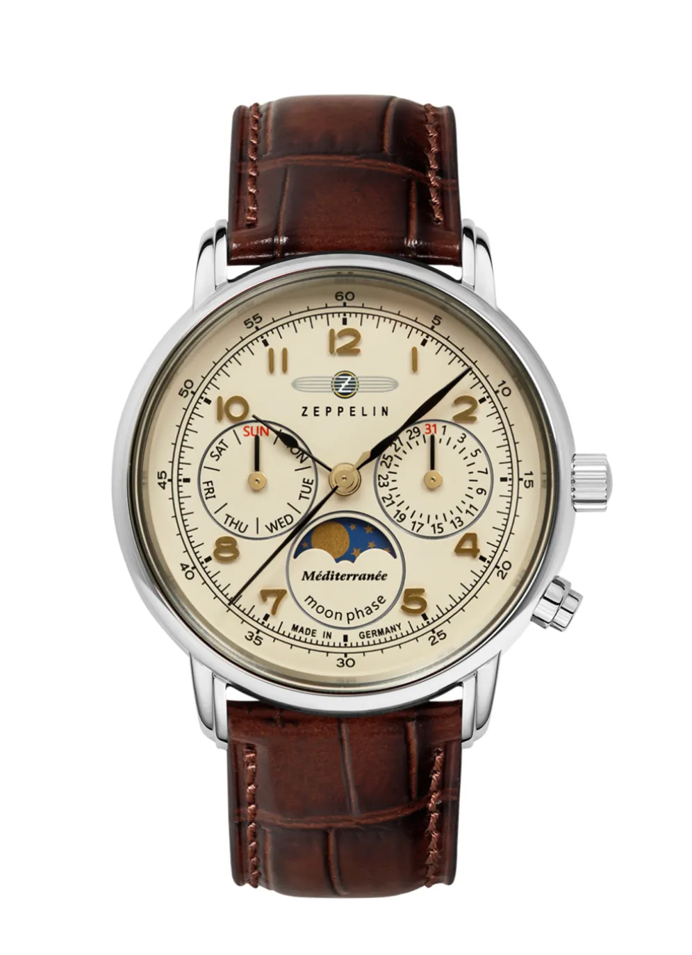 Zeppelin-Quartz-Partneruhren der Serie Méditerranée