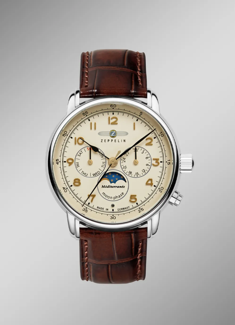 Zeppelin-Quartz-Partneruhren der Serie Méditerranée