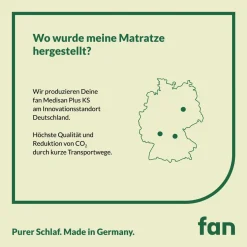 7-Zonen-Kaltschaumkern-Matratze „fan Medisan Plus KS“